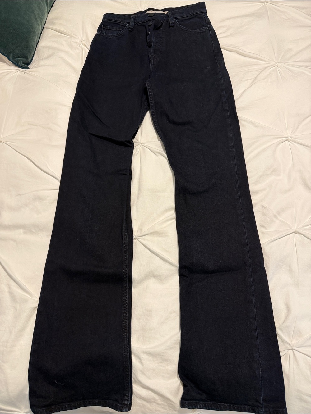 Hudson Jeans Women's High Rise Wide Leg Black Jeans
